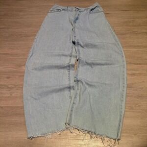 27W Levi's Big E Blue Baggy Wide Leg Heavyweight Jeans Vintage Y2K